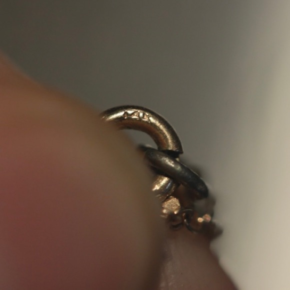 Antique SOLID 10K GOLD LOCKET with SOLID 14K GOLD rope chain - 0.6 mm. - Picture 4 of 4